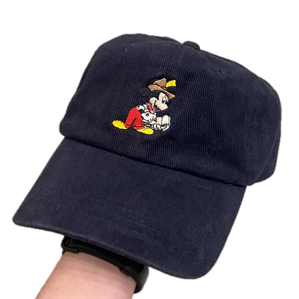 Rare Mickey Mouse Walt Disney World Parks News Newspaper Baseball Hat vintage